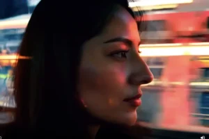 Woman on japan train